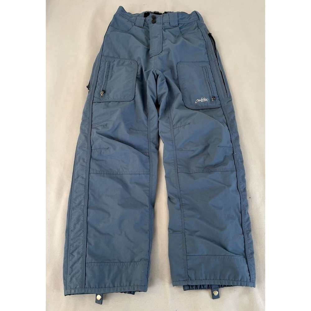 Oakley Software Pants Womens XL Blue‎ Cargo Outdoor Hiking Ski Snow Vintage